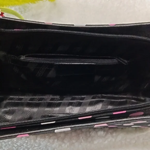 Kate Spade Black and Pink White Polka Dot Bag - Picture 4 of 5